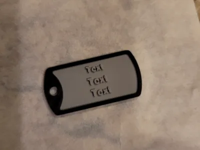 Customizable dog tag
