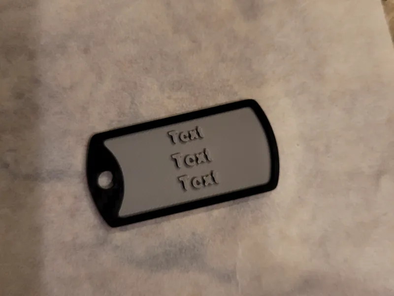 Customizable dog tag