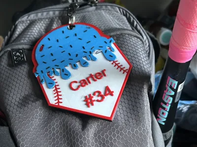 Ice Cream Drip Bag Tag