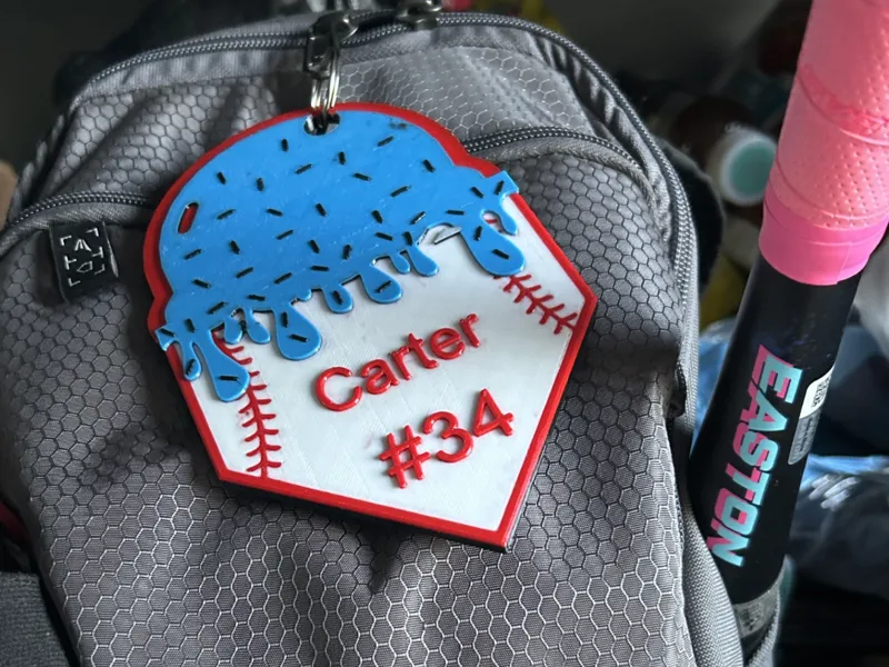 Ice Cream Drip Bag Tag
