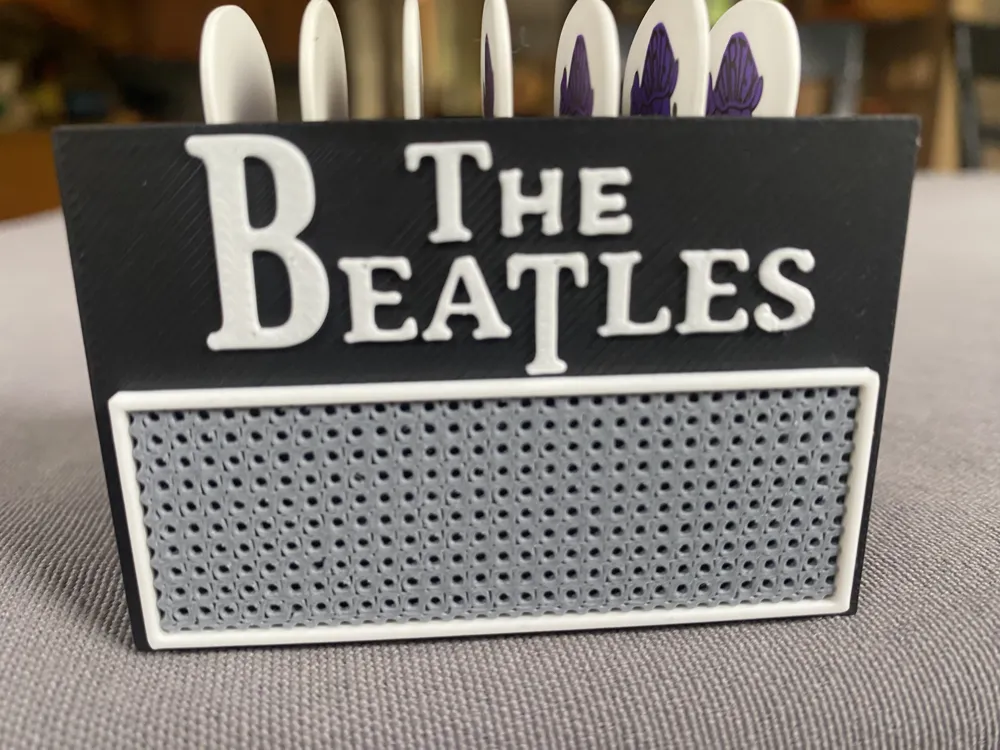 The Beatles amp guitar pick holder! - Free 3D Print Model - MakerWorld