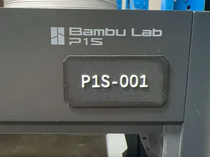 P1S打印机编号牌（方便百台规模农场使用）
