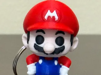 Mario Bros Keychain Chibi Standing