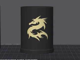 pot a crayon Dragon 