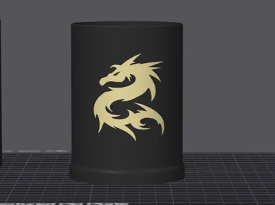Dragon pencil holder