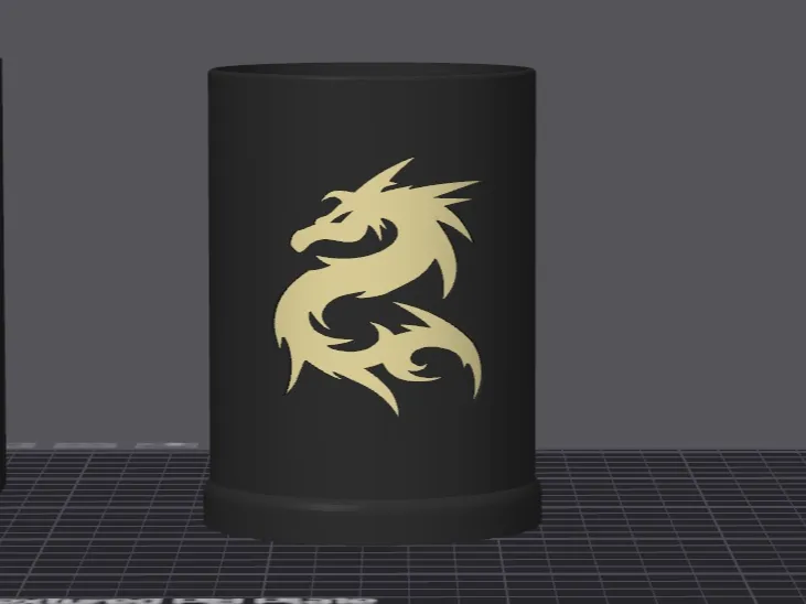 pot a crayon Dragon 