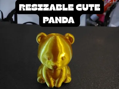 Resizable Cute Panda