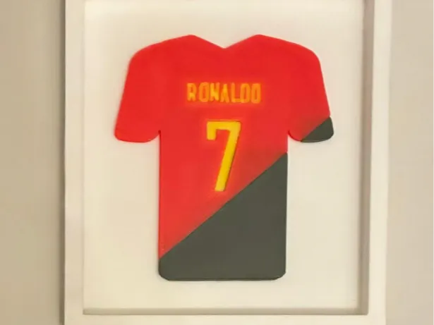 Cristiano Ronaldo Mini Jersey Frame