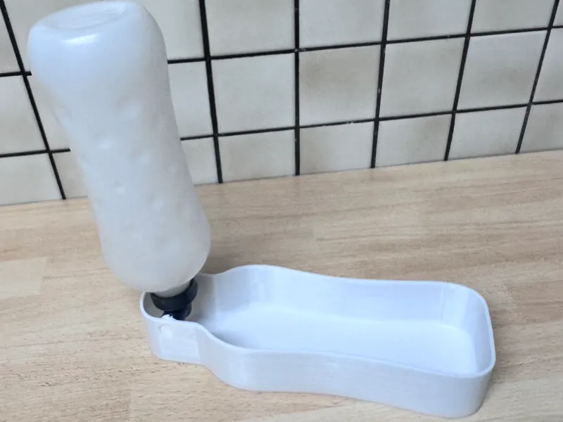 Dog drinking bottle