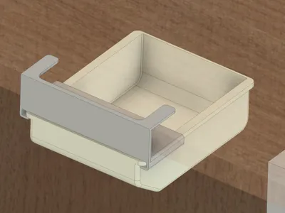 Ultra-thin Under-Desk Trash Can