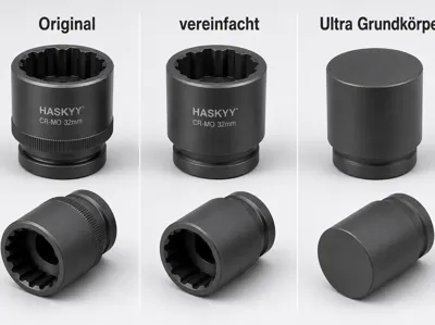 HASKYY Multi-tooth Socket Set 1/2" 8–36 mm STEP