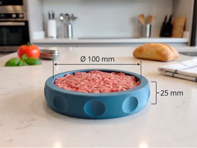 Ultimate Parametric Burger Mold & Press