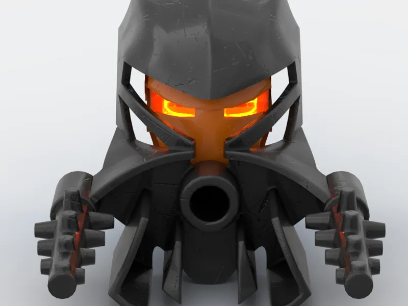 Bionicle Fero Helmet Prototype