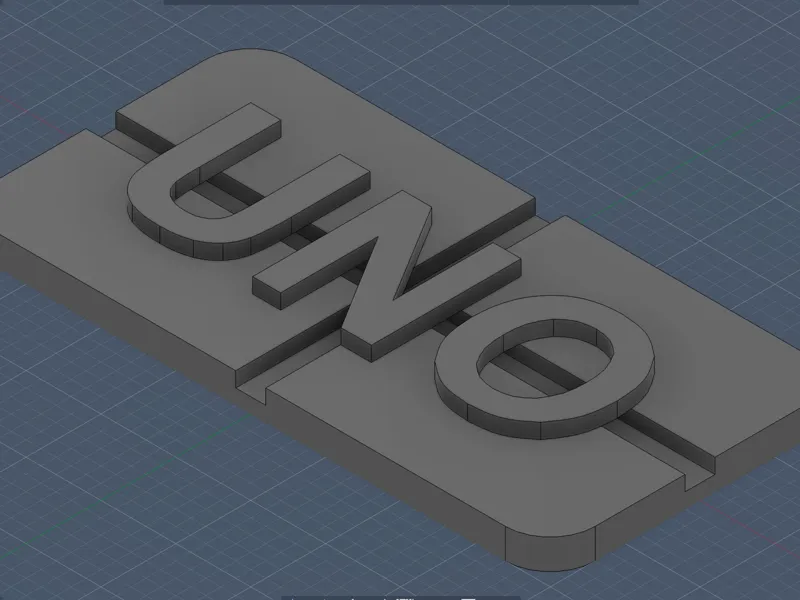 Badge UNO en relief