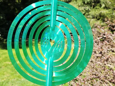 Mother's day wind spinner