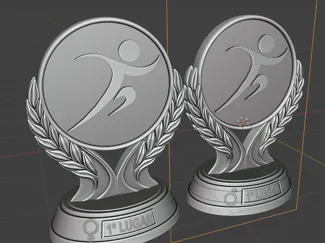 Troféu Masculino e Feminino para corrida