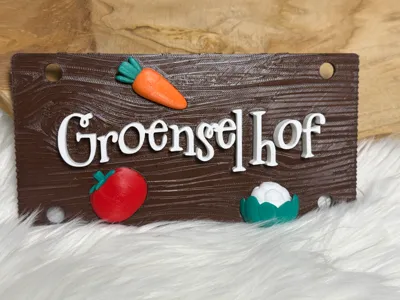 Vegetable Garden sign for the garden