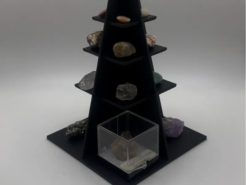 Pyramid Tier Display Stand - Showcase Shelf
