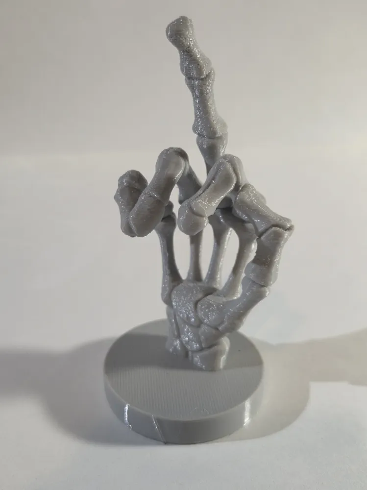 Skeleton middle finger - Free 3D Print Model - MakerWorld