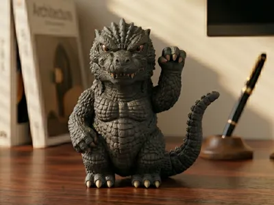Godzilla (Suspected) | Lucky Cat Paw | Fierce and Cute Godzilla Lucky Cat Paw | (Good for attracting unexpected wealth, right?)