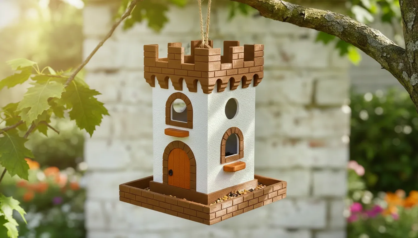 Castle Bird Feeder - Multi-Part Design - No AMS