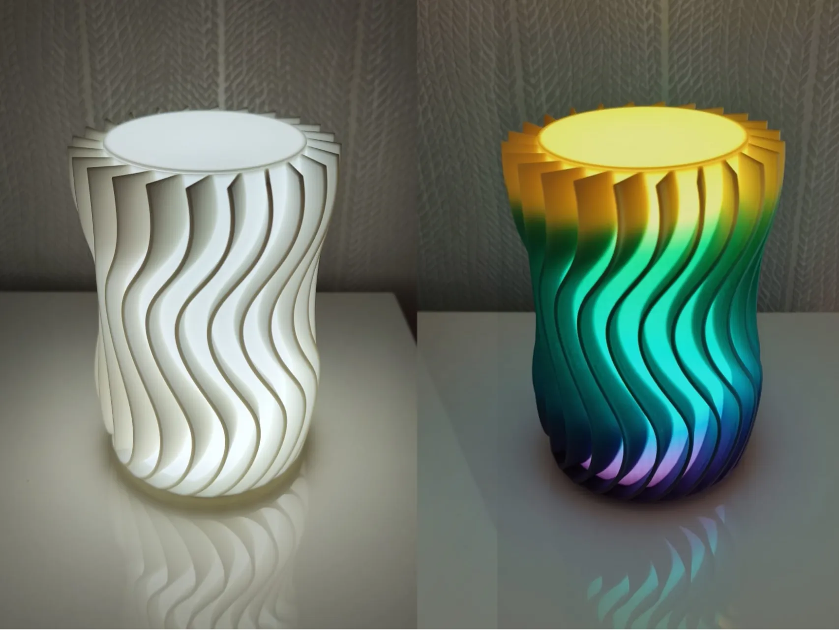 Modern Led Vawe Lamp Ledkit 001
