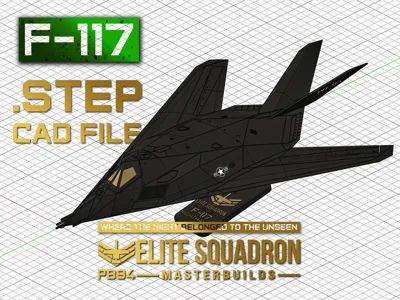 F-117 - MasterBuild - SnapKit - .STEP, CAD file