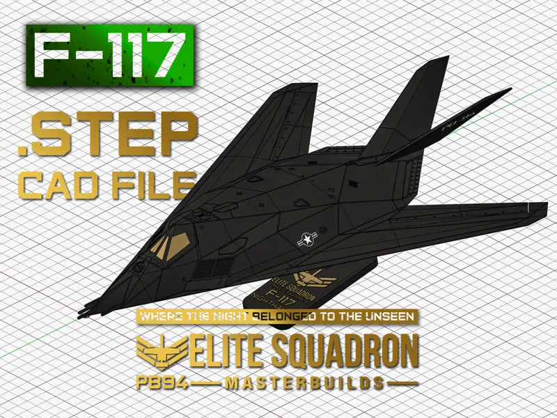 F-117 - MasterBuild - SnapKit - .STEP, CAD file