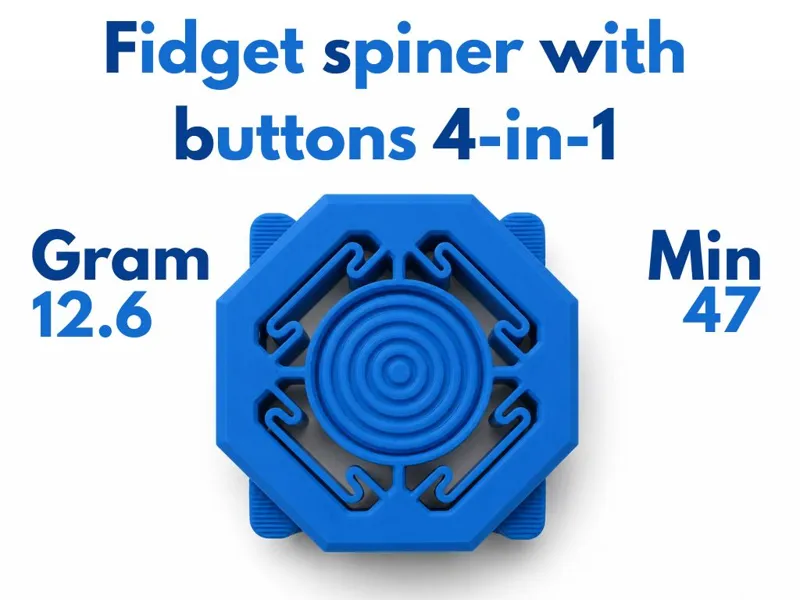 Fidget spiner with buttons 4-in-1