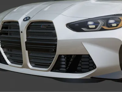 Frontal 3D BMW M4 Competition