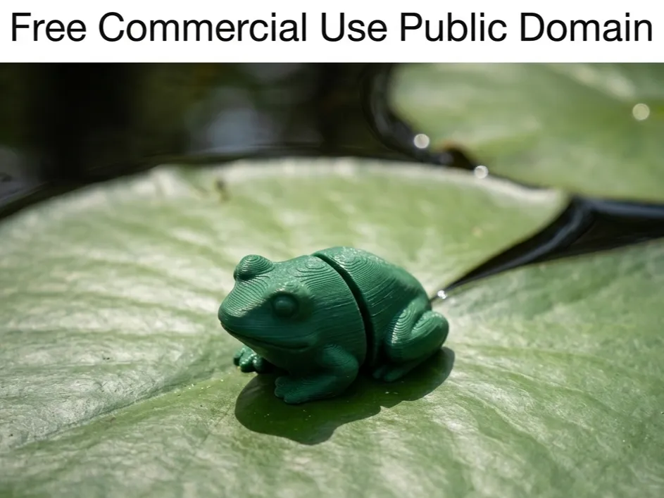 Grenouille articulée réaliste