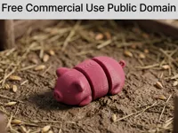 Cochon articulé — figurine flexible — photo 1