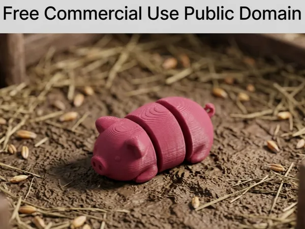 Cochon articulé — figurine flexible
