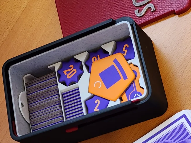 Slide-n-Lock Box for Scout Card Game Insert