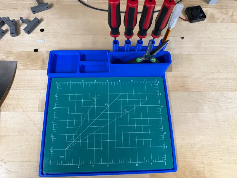 Dollar Tree 9x7 Cutting Mat Repair Station Tray