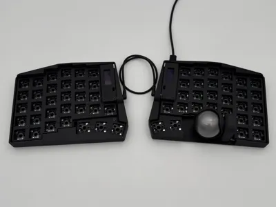 Keyball 61 Wired case and plate