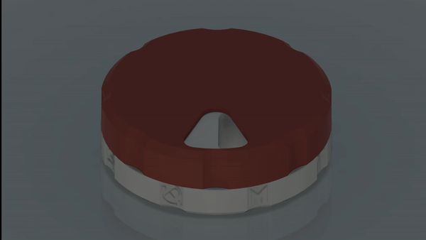 Deep  Rotating Pill Container
