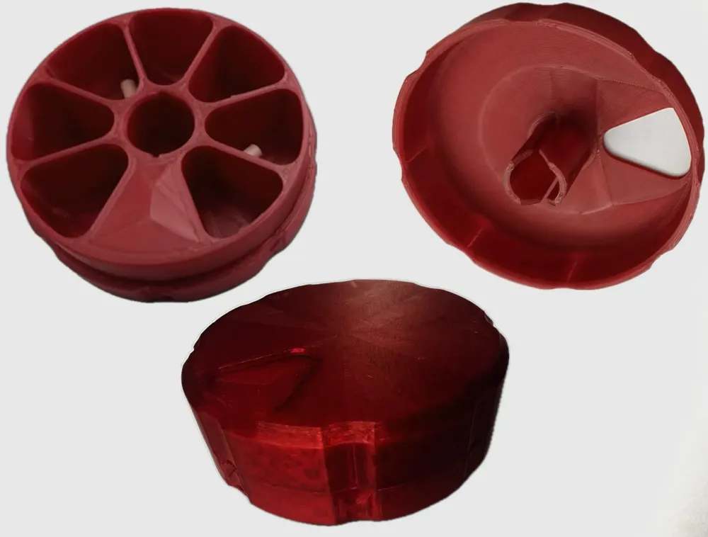 Deep Rotating Pill Container - Free 3D Print Model - MakerWorld