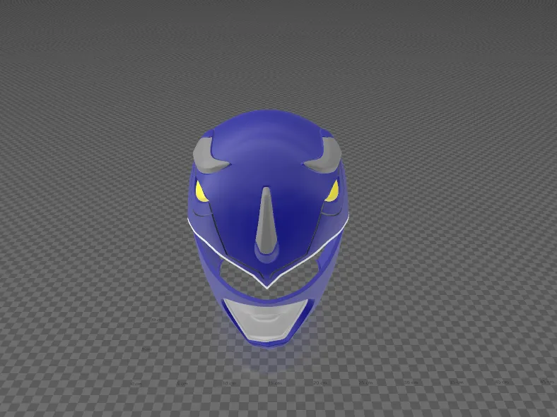Casco Blue Ranger MMPR Pintado