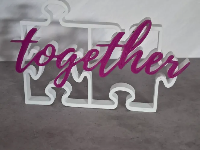 Together Puzzel - Schrift