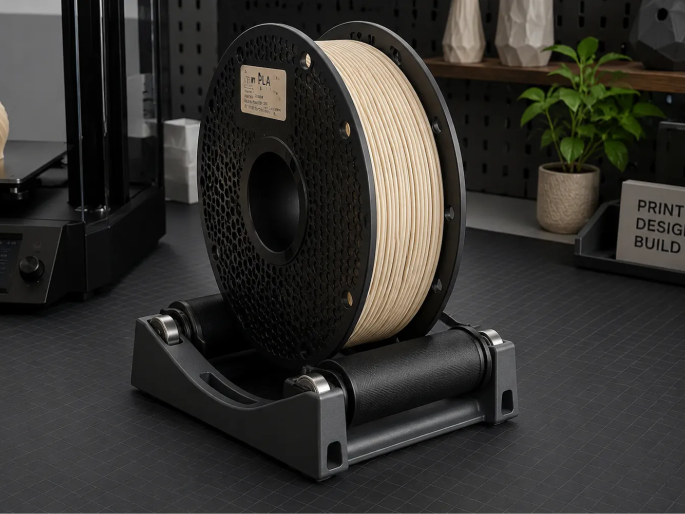 Filament Spool Holder (Bearings, Simple Design)
