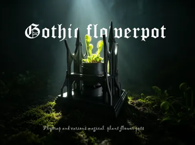 Gothic Venus Flytrap Pot