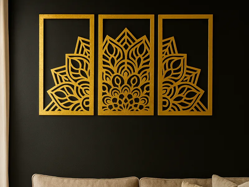 Three-part mandala
