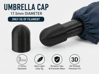 Umbrella cap - fix a broken umbrella tip
