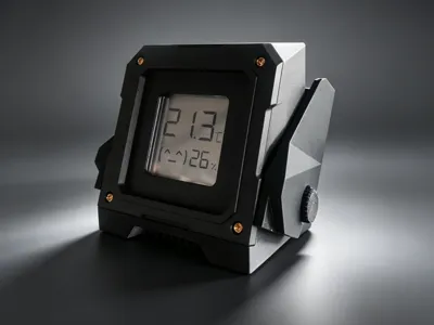 Mecha-style Mijia thermometer casing