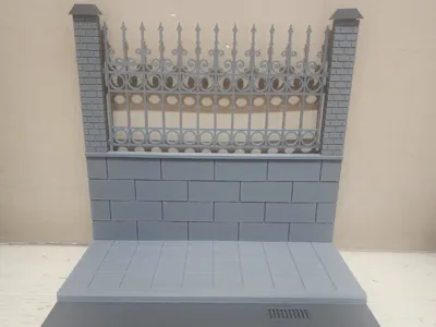 1:12 Street Model Figure Display Scene