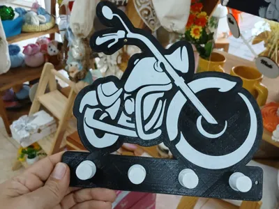 chopper motorcycle key holder