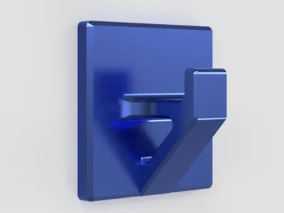 Heavy-duty adhesive wall hook