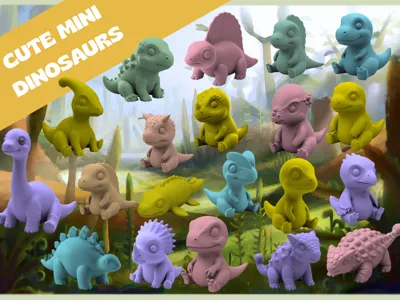 Cute Mini Dinosaurs