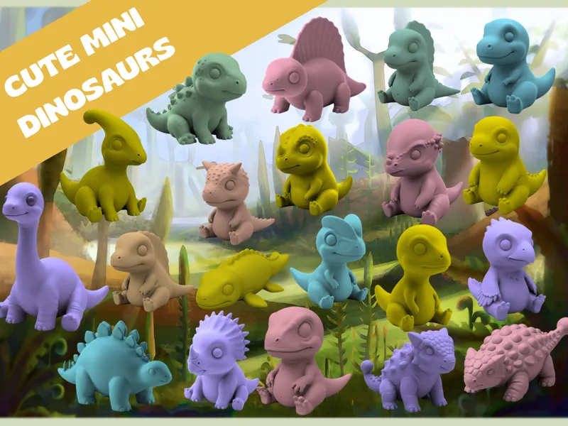 Cute Mini Dinosaurs